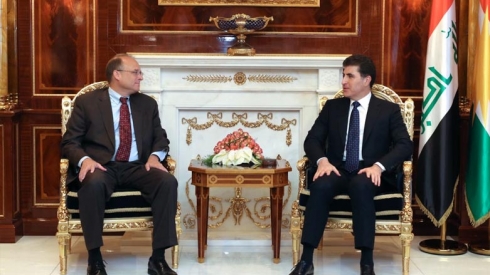 Nêçîrvan Barzanî û û Alîkarê Wezîrê Gencîneya Amerîka civiyan